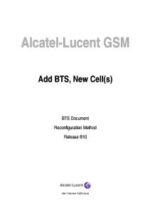 Alu-Add Bts & New Cells-b10