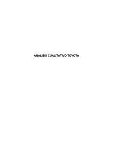 Analisis Cualitativo Toyota