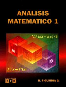 Análisis Matemático 1 - Ricardo Figueroa García