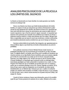 ANALISIS PSICOLOGICO DE LA PELICULA LOS LÍMITES DEL SILENCIO