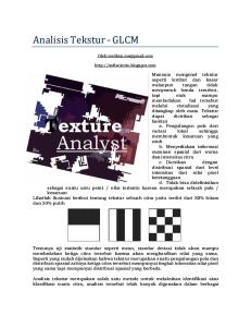 Analisis Tekstur Citra Dengan Teknik GLCM