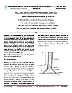Analysis of Self Supporting Steel Chimney as Per Indian Standard