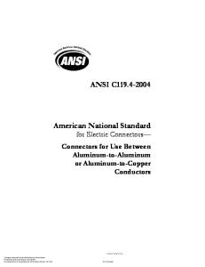 ANSI C 119.4