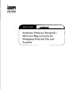 ANSI Z308.1-2009 (First Aid Kits)