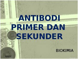 Antibodi Primer Dan Sekunder