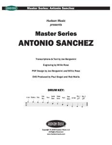 Antonio Sanchez PDF, from DVD