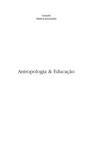 antropologia e educação