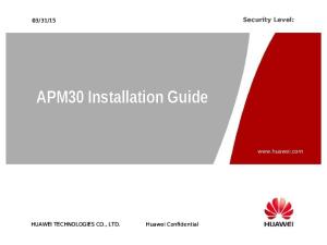 APM30 Installation Guide.ppt