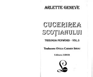 Arlette Geneve-Trilogia Penword Vol 3 Cucerirea Scotianului