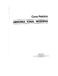 Armonia Tonal Moderna - Cesar a de La Cerda - Con Soluciones Ejercicios