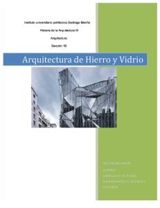 Arquitectura hierro y Vidrio