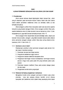 BAB I Aliran Permanen Seragan (Licin Dan Kasar)