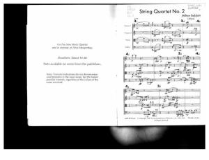 Babbitt - String Quartet No2