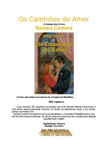 Barbara Cartland - Os Caminhos Do Amor (Coleção BC 395)