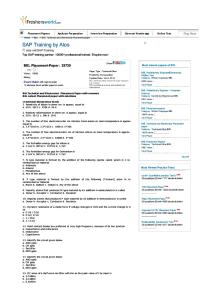 BEL Placement Paper Electronics