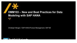 Best Practice for Data Modeling with HANA.pdf