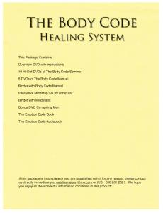 Bradley Nelson - Body Code System of Natural Healing - Overview