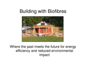 Building with Biofibres