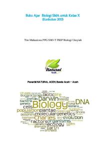 Buku Ajar Biologi SMA (Kurikulum 2013), Jilid 1 (Kelas X), Jilid 2 (Kelas XI), Jilid 3 (Kelas XII), Tim Mahasiswa PPG SM3-T FKIP Biologi Unsyiah, Dr. HafnatiRahmatan, M.Si  Dr. Cut Nurmaliah, M.Pd Dr. Hasanuddin, M.Si Dr. M. Ali S, M.Si Dr. Khairil, M.Si Drs. Supriatno, M.Si, Ph.D Dr. Muhibuddin, M.Si Dr. Abdullah, M.Si. Dr. Safrida, M.Si Dra. Asiah M.D., M.Pd. Fajri Ismail, S.Pd, Gr, Zulkifli, S.Pd, Gr, Zainal Abidin Suarja, M.Pd Natural Aceh, Lembaga Riset Pelatihan dan Publikasi Publik