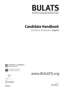 Bulats Handbook