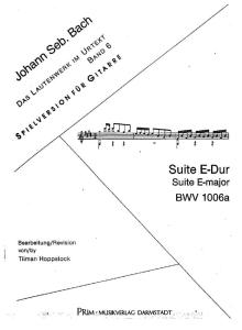 BWV 1006a Trans Tilman Hoppstock