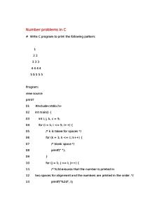 C- Pattern Codes