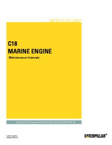 C18 Marine Engine-Maintenance Intervals