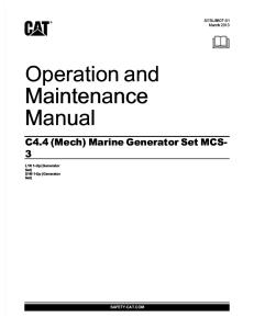C4.4 MSC3 GENERATOR SET Operation and Maintenance Manual Genset.pdf