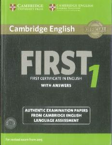 Cambridge English First 1 With Answers 2015 Specifications