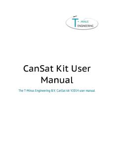 CanSat Kit User Manual V2014