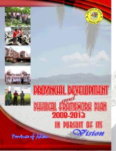 Capiz Provincial Development and Physical Framework Plan 2008-2013