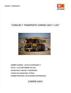 Carguío y Transporte Camion Caex y Lhd..Final