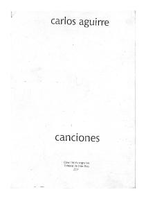 Carlos Negro Aguirre - Canciones