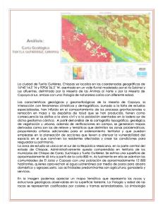 Carta Geológica de Tuxtla Gutierrez