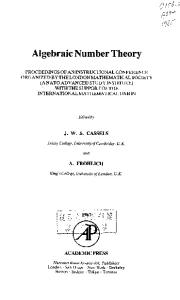 Cassels, Froehlich (Eds) - Algebraic Number Theory (378s)