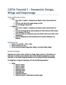 CATIA Tutorial 1-Parameters Wings Empennage
