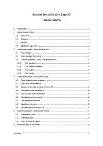 Cereal -Outils Calculs de Coûts Dans Sage