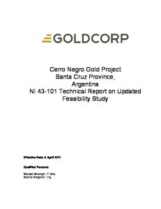 Cerro Negro Au Project Goldcorp 2012