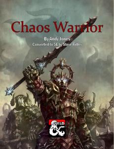 Chaos Warrior Homebrew 5e
