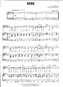 Chicago, The Musical - Roxie (Piano Sheet)