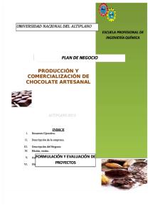 Chocolate Plan de Trabajo Edith 2013- II