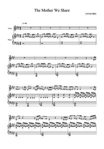 Chvrches - The Mother We Share - Piano Sheet Music-2