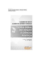 CICCO, Claudio de. Teoria Geral Do Estado e Ciencia Política. 7 Ed. 2016