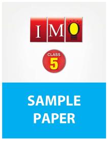 Class 5 Imo 4 Years Sample Paper