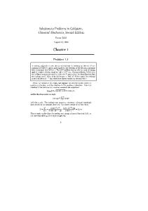 Classical Mechanics - Goldstein Solved problems.pdf