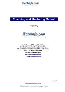 Coaching and Mentoring Guide