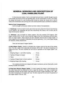 Coal Handling Plant Maintenance and Operation Philosophy