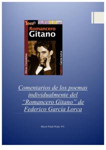Comentarios Individuales de Poemas Del Romancero Gitano de Lorca