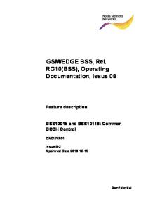 Common BCCH Control