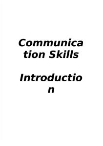 Communication Skills MRCS